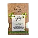 Natural Sense Pure Castile Soap - Pepermint with Olive Oil, Coconut Oil, and Shea Butter (1 Bar) Beauty & Personal Care Natural Sense