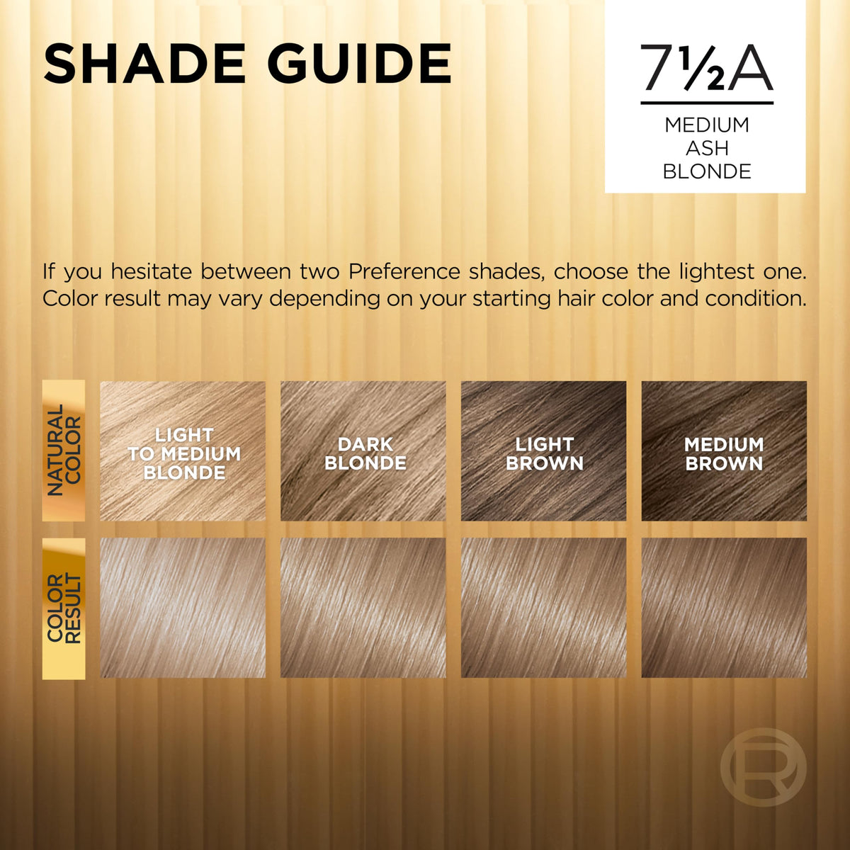 L'Oreal Paris Superior Preference Luminous Fade-Defying Permanent Hair Color, Hair Dye For Up to 9 Weeks of Radiance, Medium Ash Blonde 7.5A, 1 Hair Beauty & Personal Care L'Oreal Paris