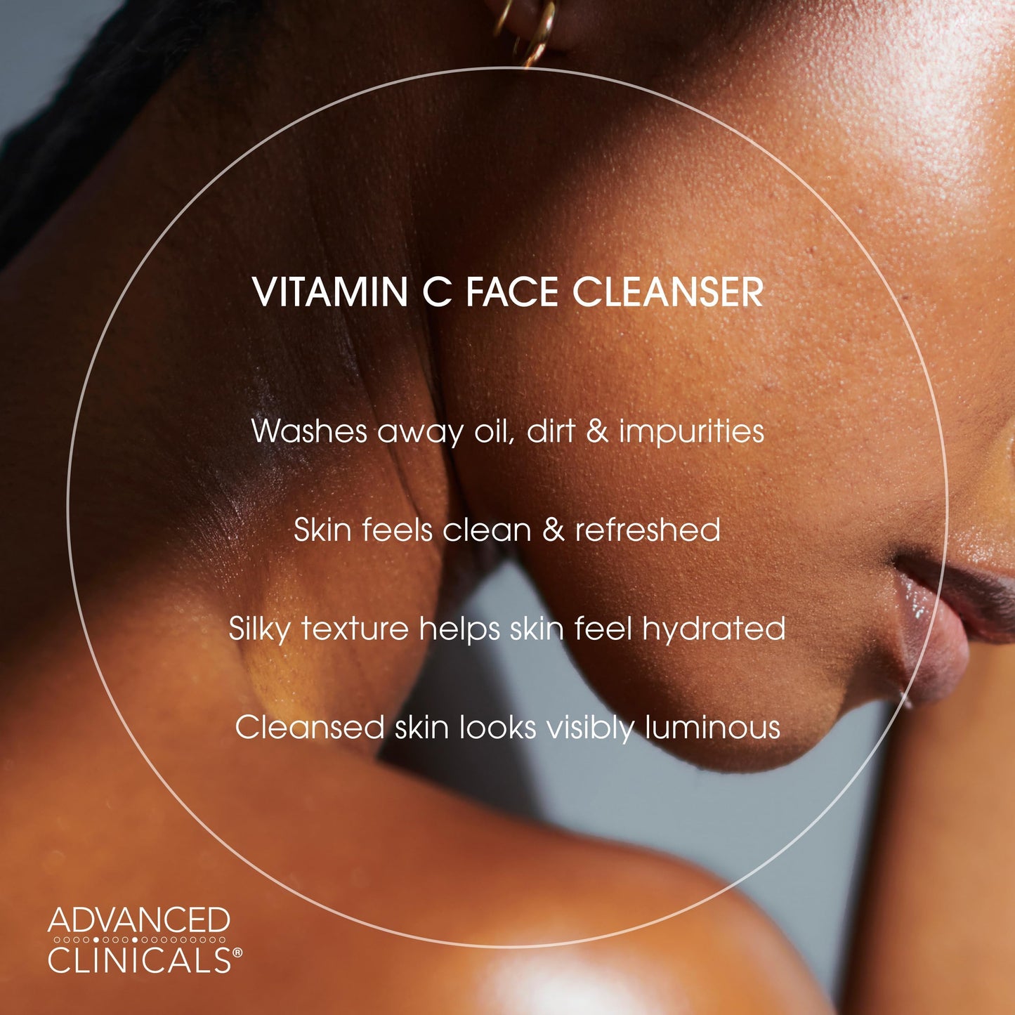 Advanced Clinicals Gentle Vitamin C Face Wash For Women & Men | Citrus Scented Gel Facial Cleanser Soap | Aloe Vera + Ferulic Acid Hydrating Foaming Beauty & Personal Care Advanced Clinicals