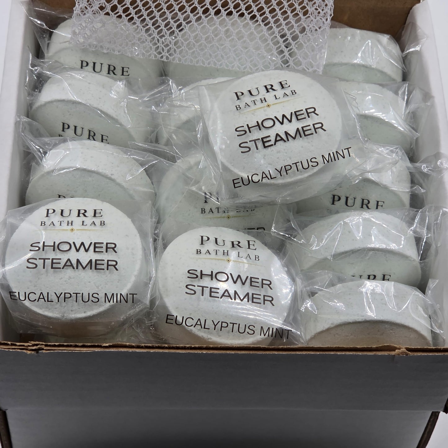 Shower Steamers Eucalyptus Mint Essential Oils, 15 Count, (Larger Than Leading Brand), with Mesh Bag (15 Count) Pack of 1 Beauty and Personal Care Spa Pure