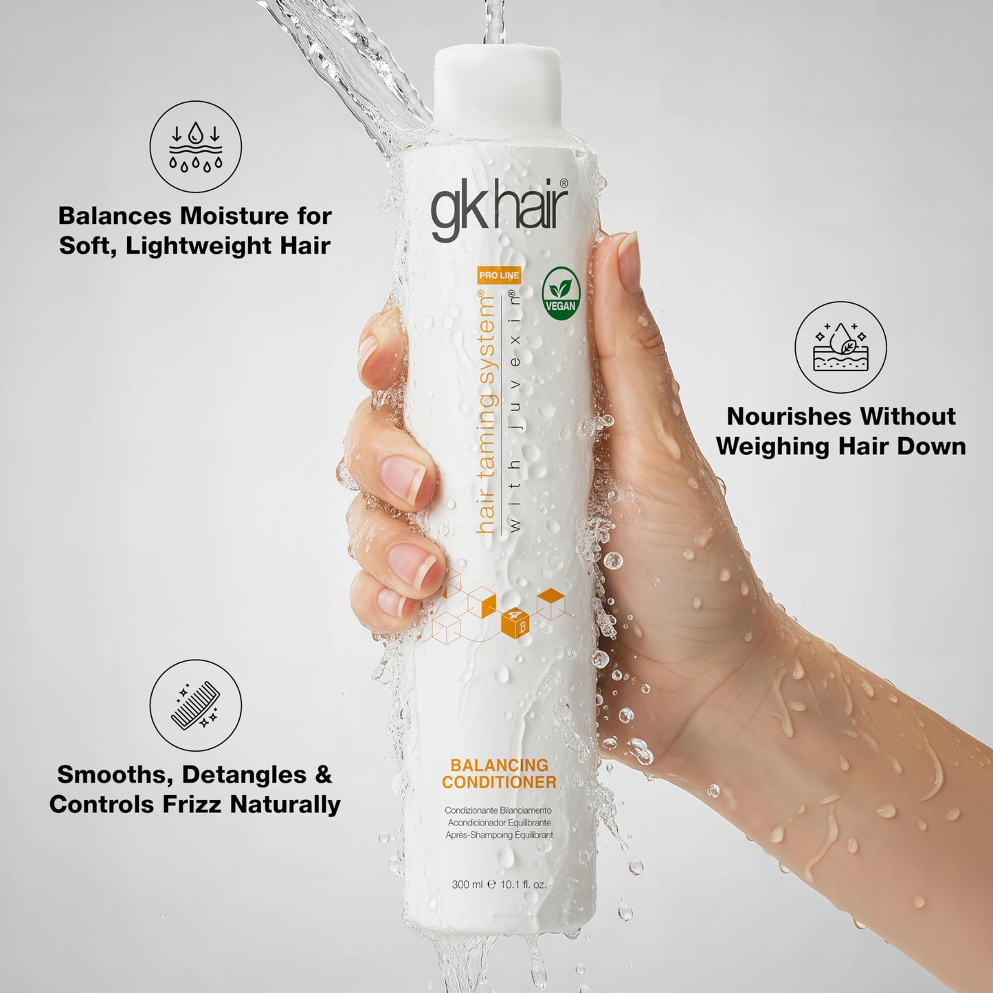 GK HAIR Balancing Shampoo and Conditioner Set for Oily Hair Upto 72-Hour Freshness Best Shampoo and Conditioner for Greasy Scalp Build Up Dirt, Skip Beauty & Personal Care GK HAIR