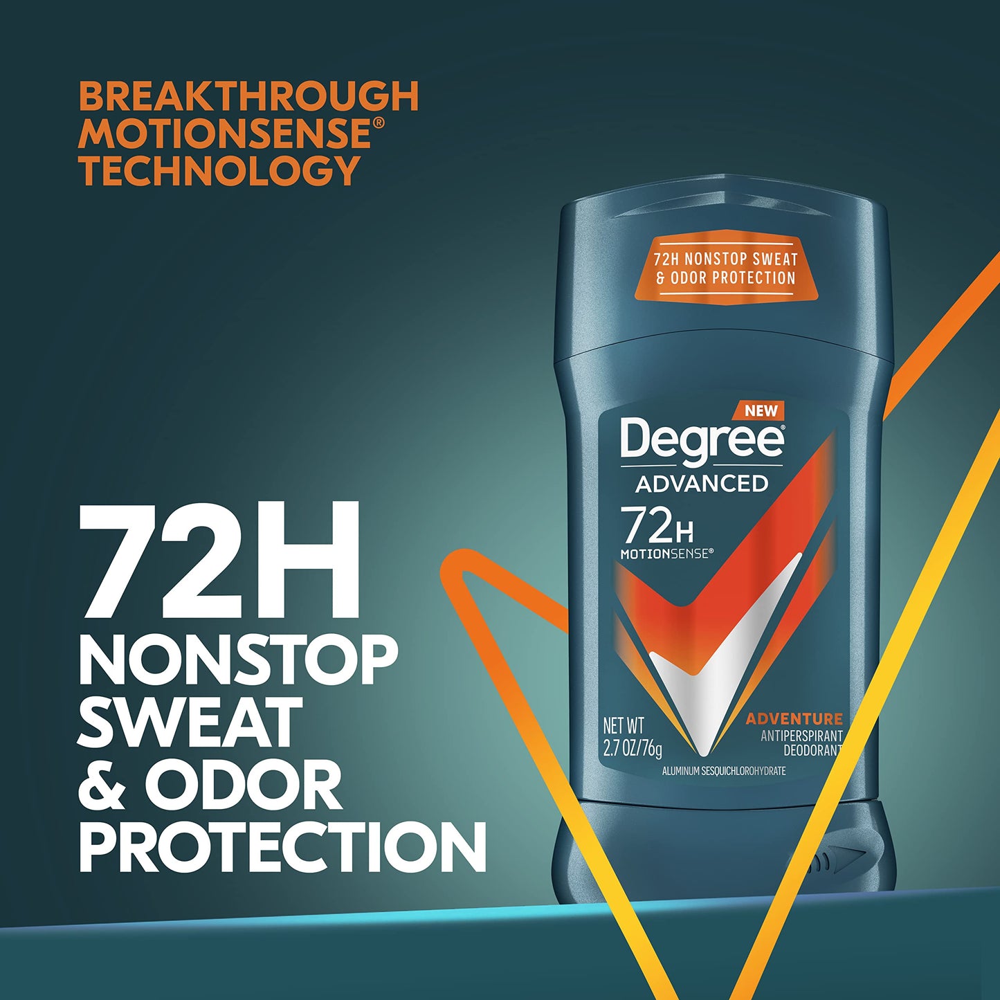 Degree Men 72-hour Antiperspirant Adventure Antiperspirant For Men With MotionSense Technology 2.7 oz Twin Pack Beauty and Personal Care Degree