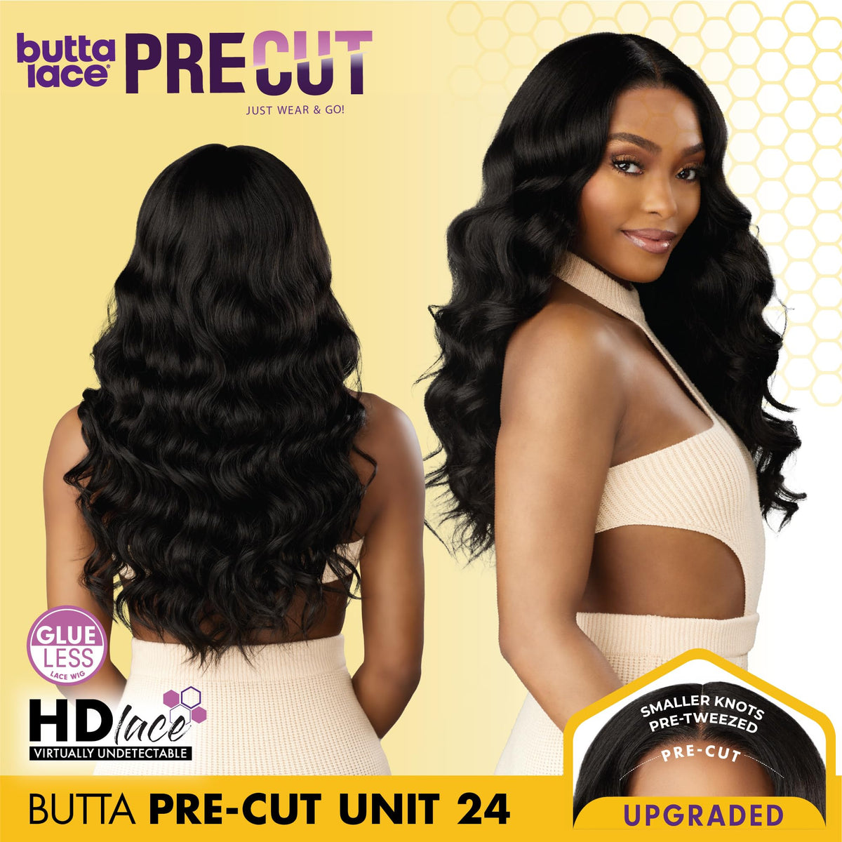 Sensationnel Butta Lace Precut Wig-Unit 24, ASHPEACHBLONDE