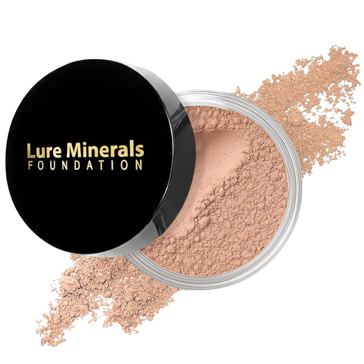 Lure Minerals Foundation Loose Powder 8g Sifter Jar- Choose Color,free of Harmful Ingredients (Compare to Leading Mineral Foundation) (Fairly Medium