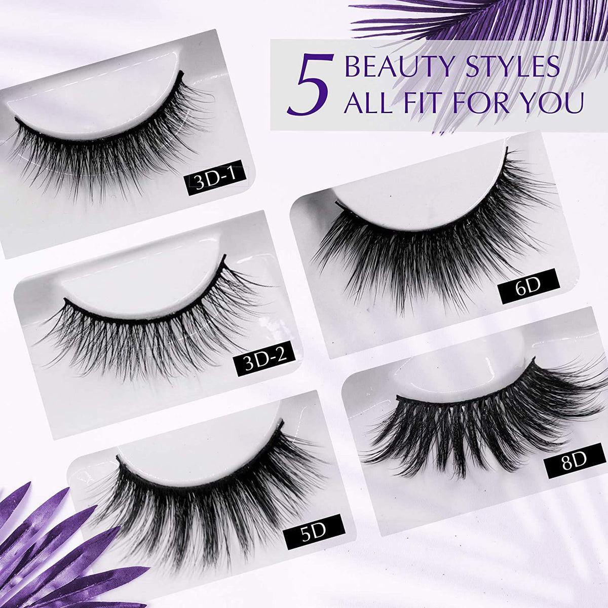 Magnetic Eyelashes with Applicator: 5 Pairs Reusable Natural & Glam Lashes, Lightweight Magnetic Liner, Beginner-Friendly, No Glue Needed, Waterproof Beauty & Personal Care Arishine