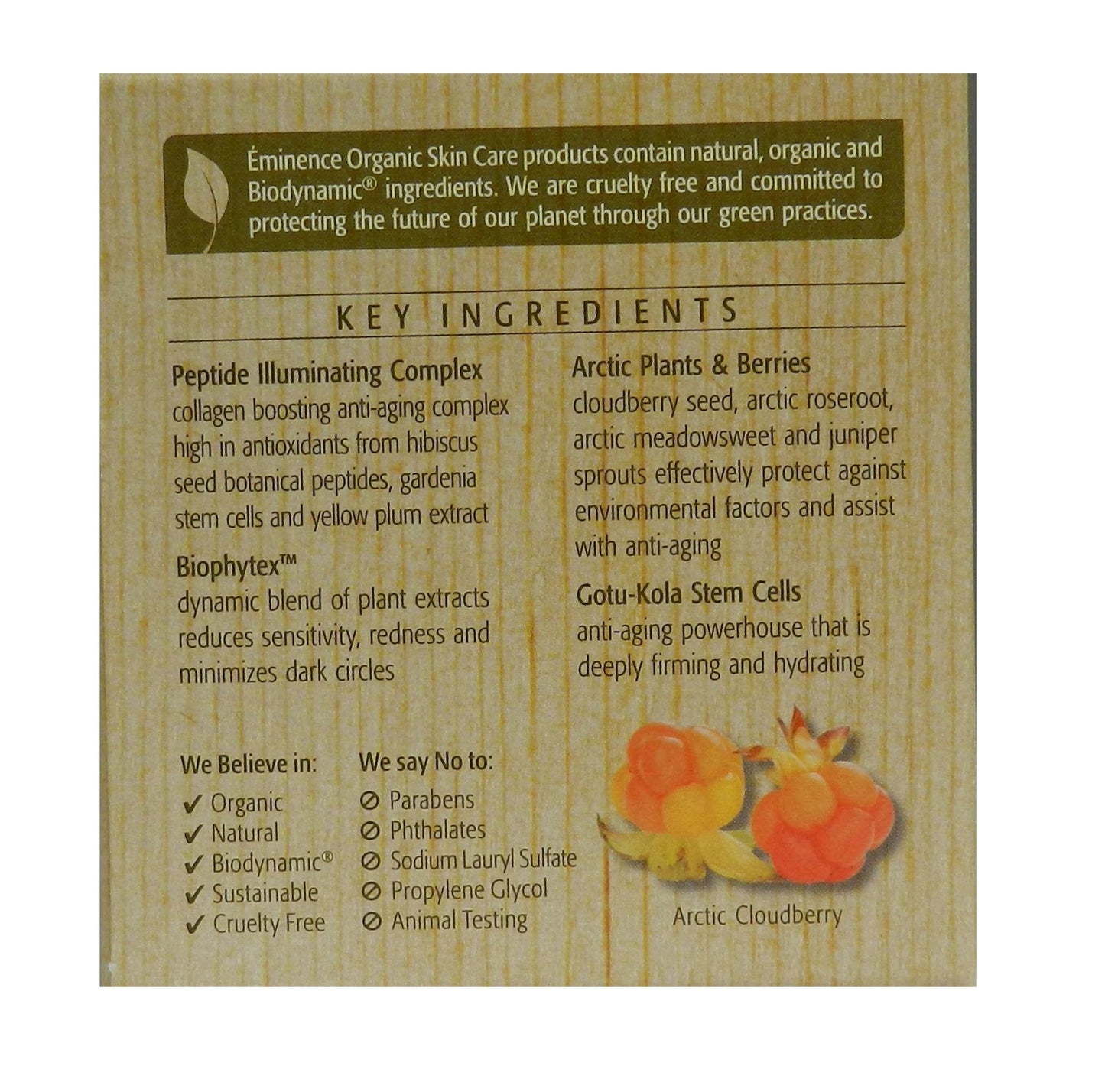 Eminence Arctic Berry Peptide Radiance Cream for Unisex - 2 oz Cream Beauty & Personal Care Eminence