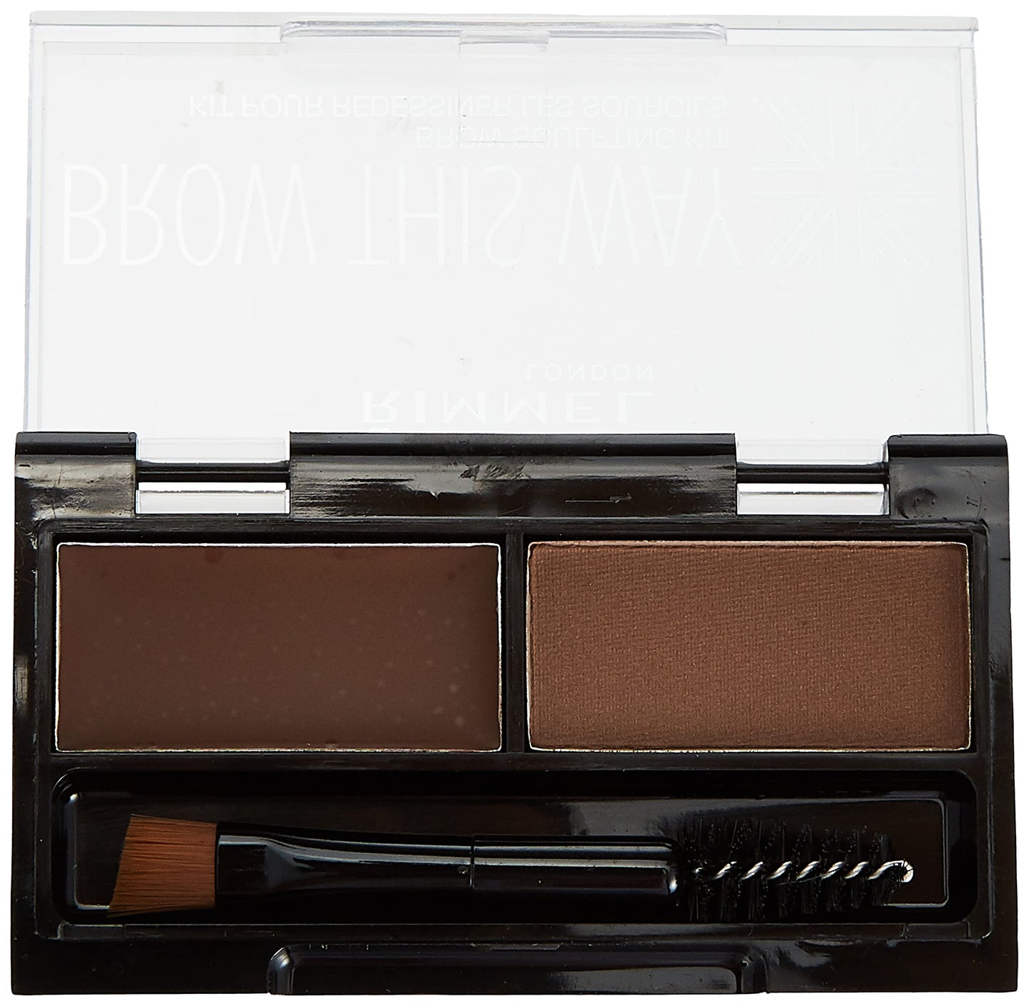Rimmel Brow This Way Sculpting Kit, Medium Brown, Powder 0.04 Ounce, Wax 0.03 Ounce Beauty & Personal Care Rimmel