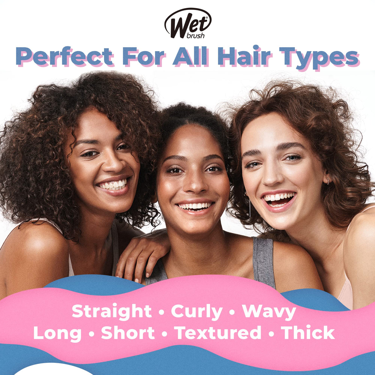 Wet Brush Shine Enhancer, Artic Blue - Ultra-soft IntelliFlex and Natural Boar Bristles for Shiny, Smooth Hair - For Women, Men, Wet or Dry Use