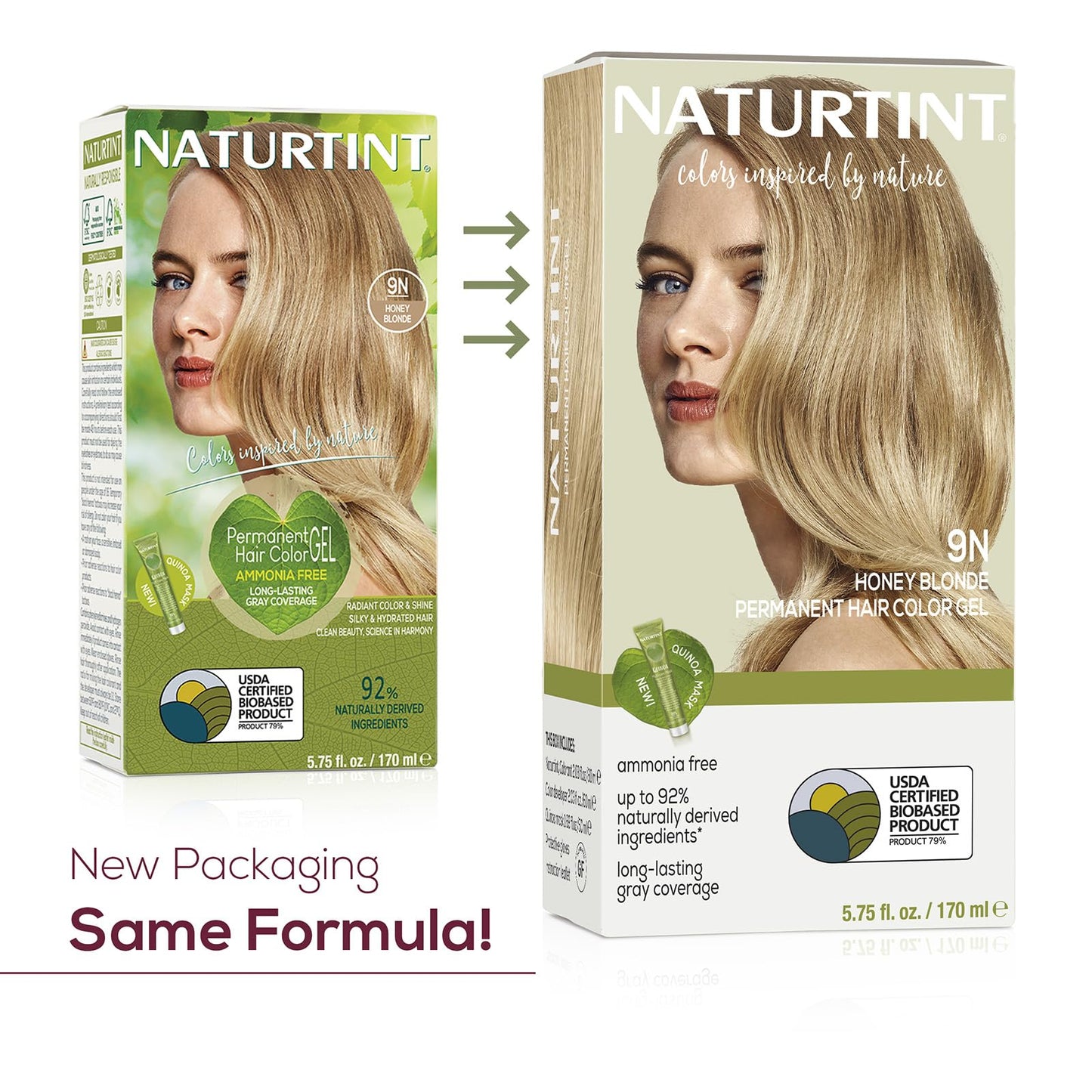 Naturtint Permanent Hair Color, 9N Honey Blonde, Plant Enriched, Ammonia Free, Long Lasting Gray Coverage and Radiante Color, Nourishment Beauty & Personal Care Naturtint