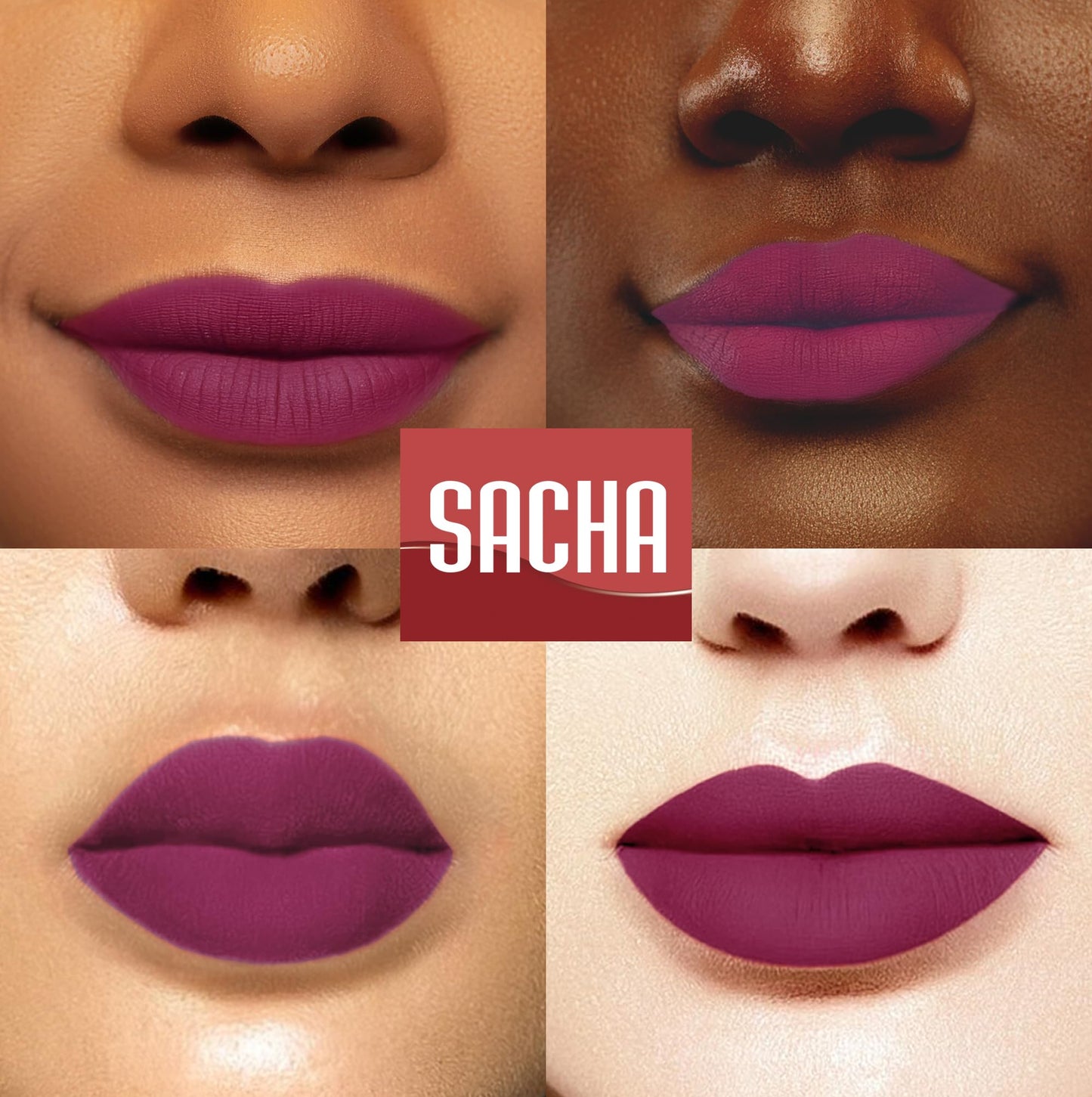 Sacha Cosmetics Intense Matte Lip Velvet Liquid Lipstick, Long-Lasting Velvet Matte Finish, 0.2 fl oz The It Color Beauty & Personal Care Sacha Cosmetics