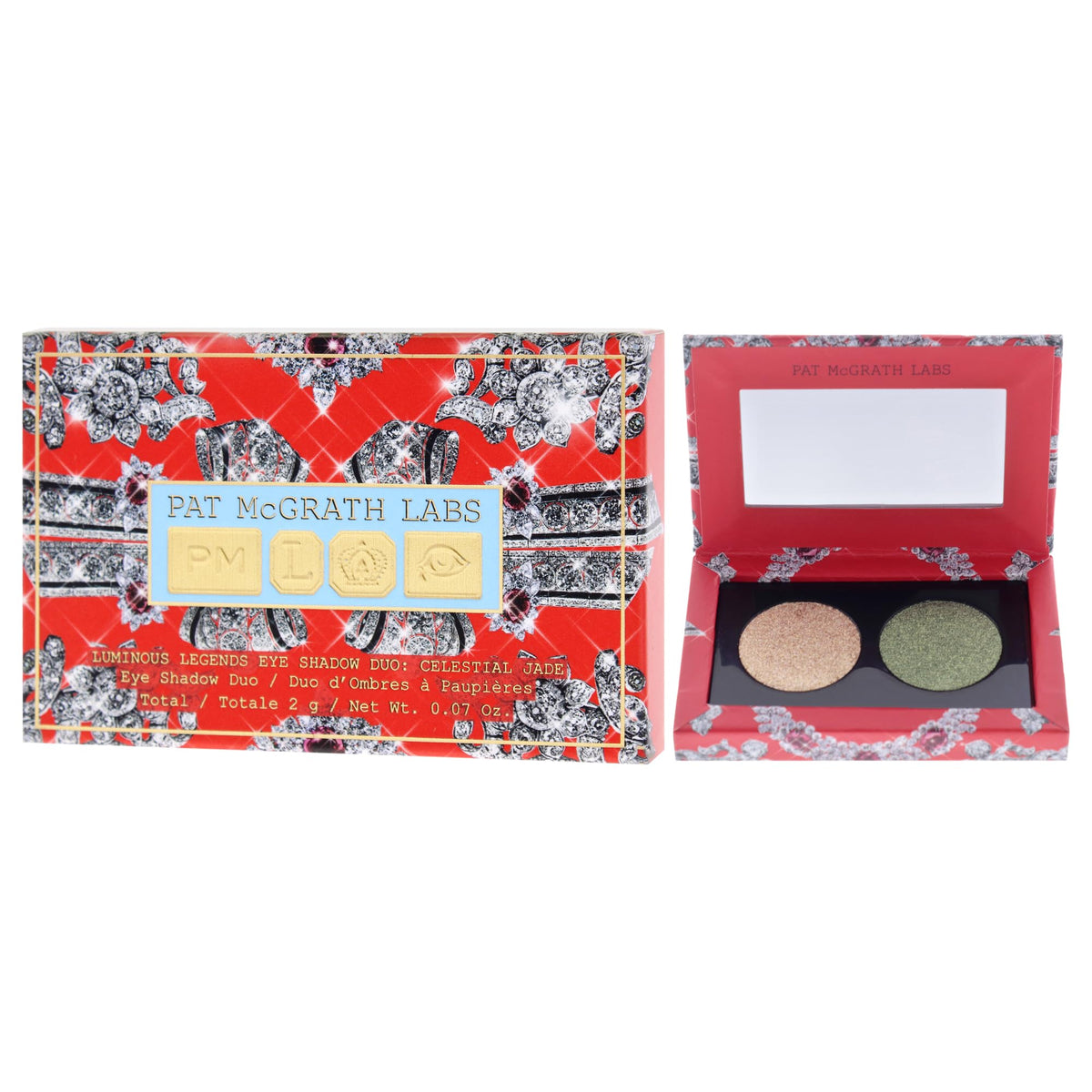 Pat Mcgrath Labs Luminous Legends Eye Shadow Duo - Celestial Jade for Women - 0.07 oz Eye Shadow Beauty & Personal Care Pat McGrath Labs