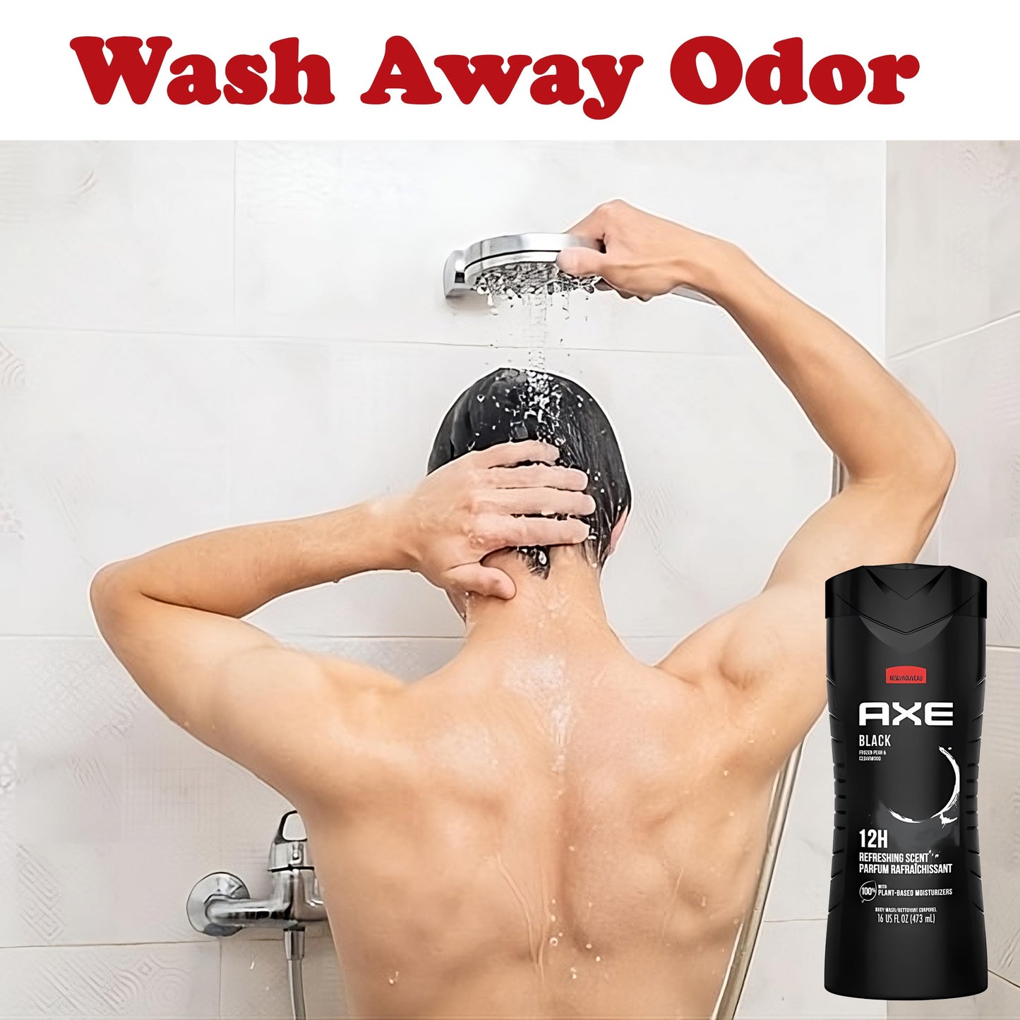 Axe Body Wash Black Frozen Pear And Cedarwood 12Hr 16 Ounce (Pack of 3) Beauty & Personal Care AXE