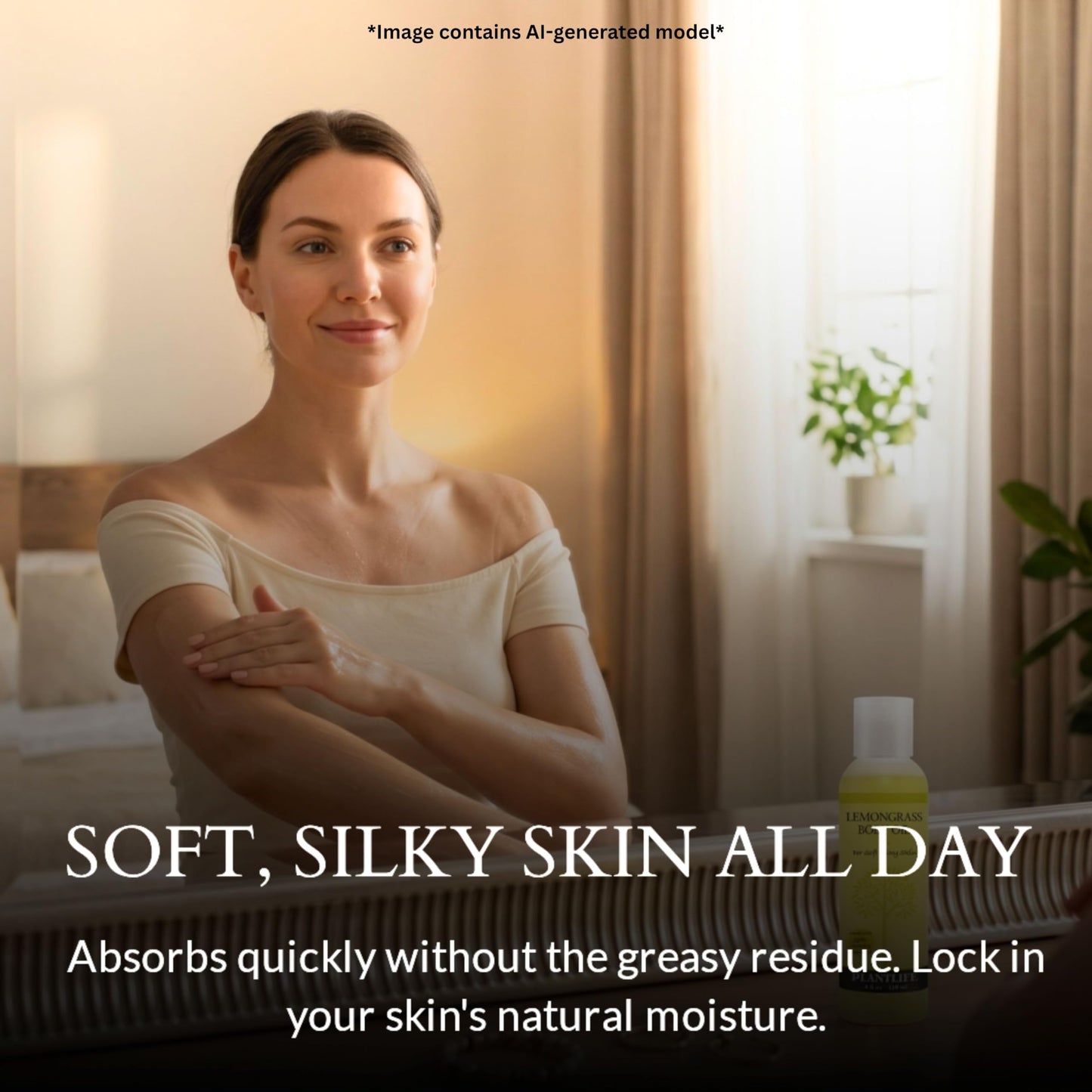 Plantlife Lemongrass Body Oil - Moisturizing Natural Body Oil for All Skin Types - Nourishing Dry Skin and Making It Feel Soft and Silky for Women Beauty and Personal Care Plantlife