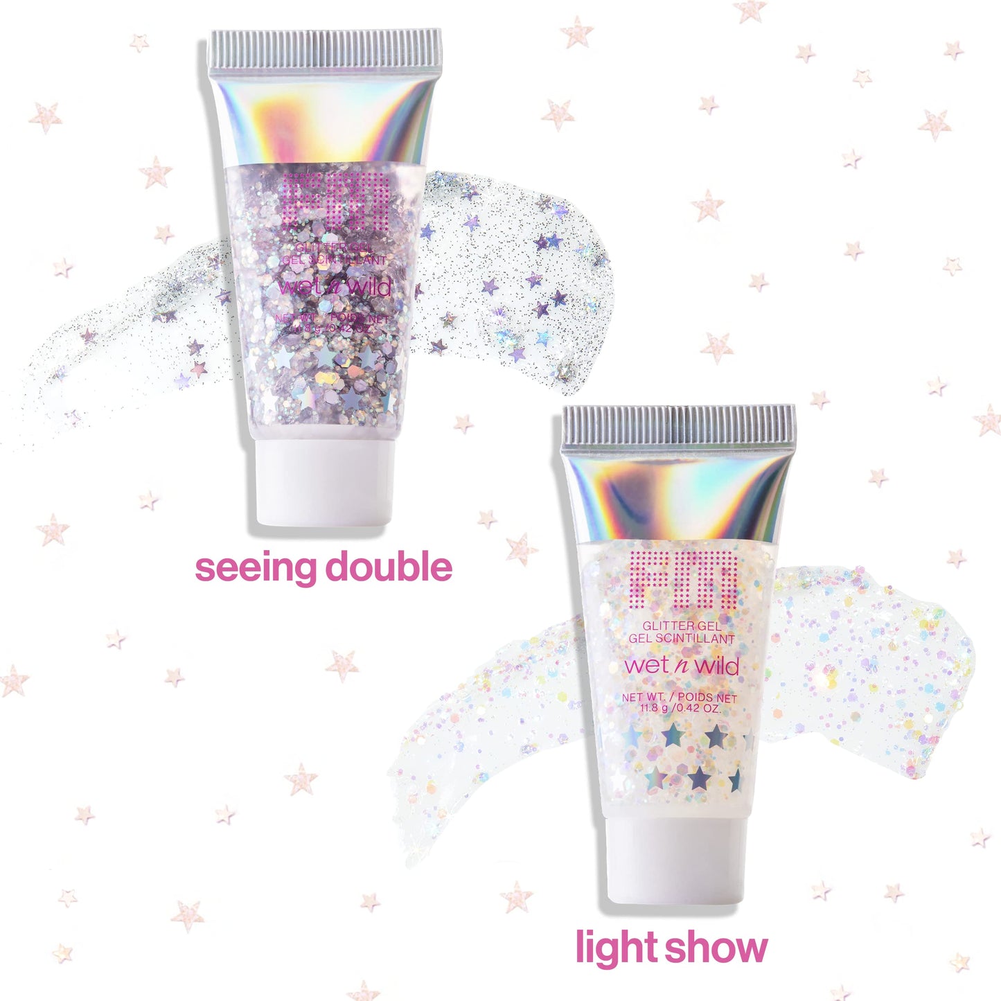 Body Glitter by Wet n Wild Fantasy Makers Glitter Gel Silver Seeing Double Beauty & Personal Care wet n wild