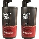 Every Man Jack 3-in-1 All Over Wash - Cedarwood |Twin Pack - 2 Bottles Included | Naturally Derived, Parabens-free, Pthalate-free, Dye-free Beauty & Personal Care Every Man Jack