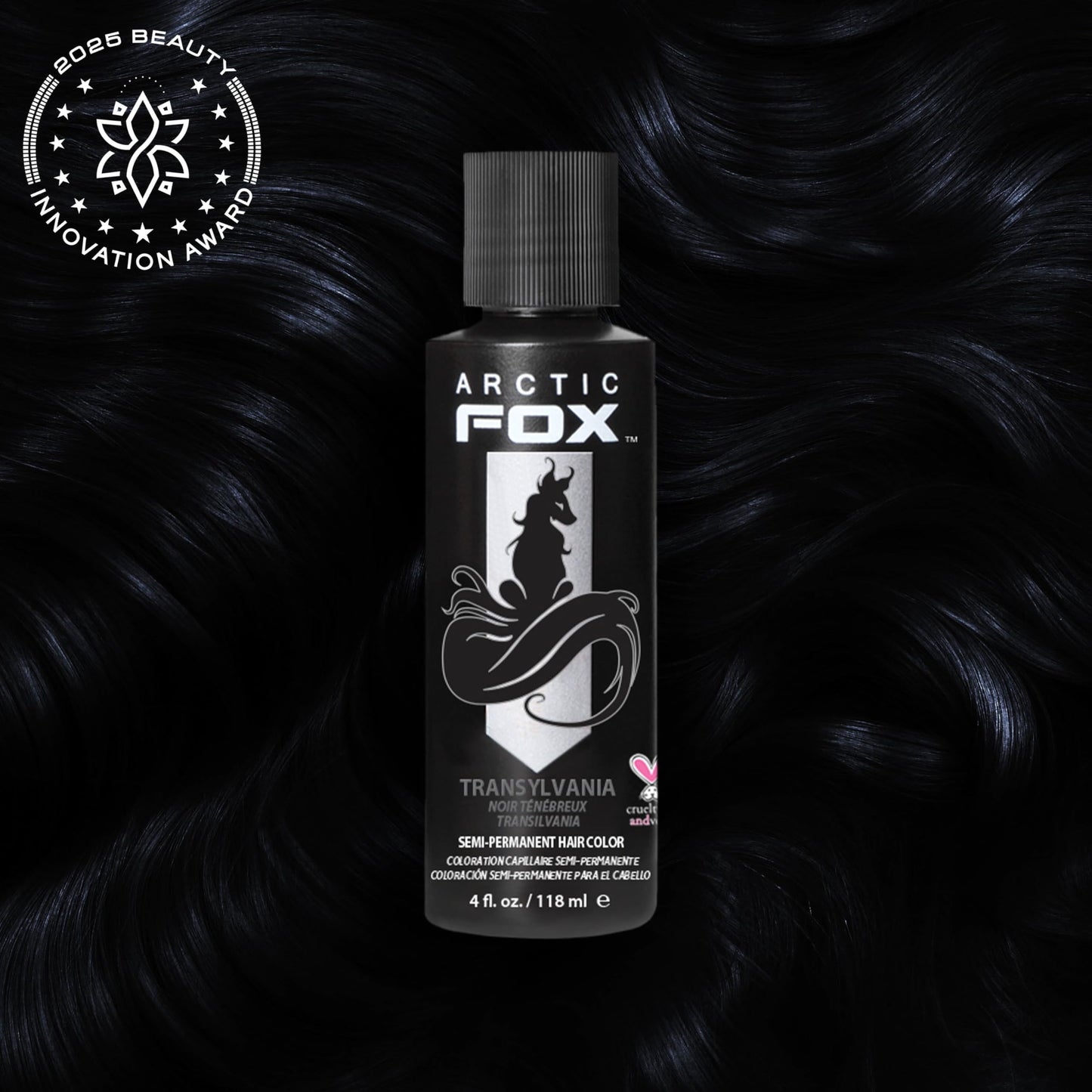 ARCTIC FOX Vegan and Cruelty-Free Semi-Permanent Hair Color Dye (4 Fl Oz, TRANSYLVANIA) Beauty & Personal Care ARCTIC FOX