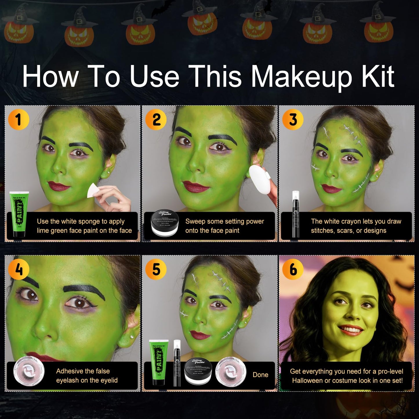 Green Face Paint Kit Beauty & Personal Care obullights