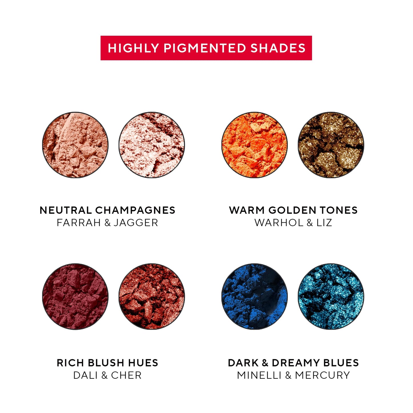 Mirabella Studio Makeup Eyeshadow Palette - Highly Pigmented Matte & Shimmer Shades. Long-Lasting - Professional-Grade Talc-Free, Gluten-Free… Beauty & Personal Care Mirabella