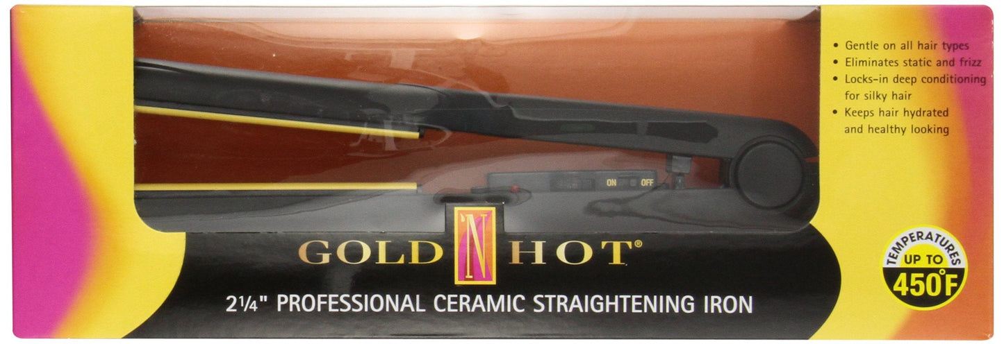 Gold N Hot GH2145 2-1/4" Professional Ceramic Flat Iron Beauty & Personal Care Gold N Hot