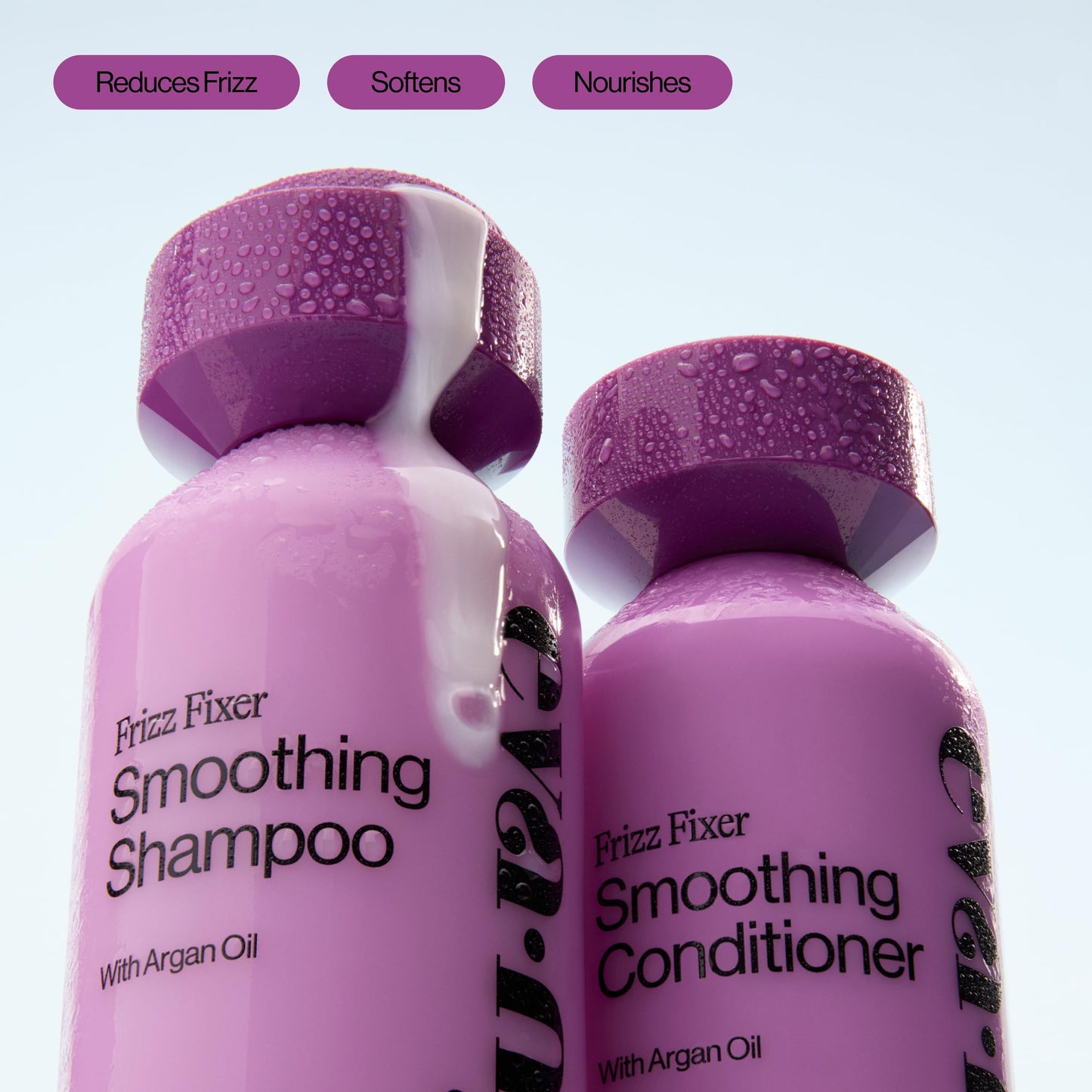 Eva NYC Anti-Frizz Shampoo and Conditioner Set with Argan Oil + Sunflower Seed Oil - Soft, Shiny, Nourished Hair - Frizzy, Medium to Thick Types Beauty & Personal Care EVA·NYC