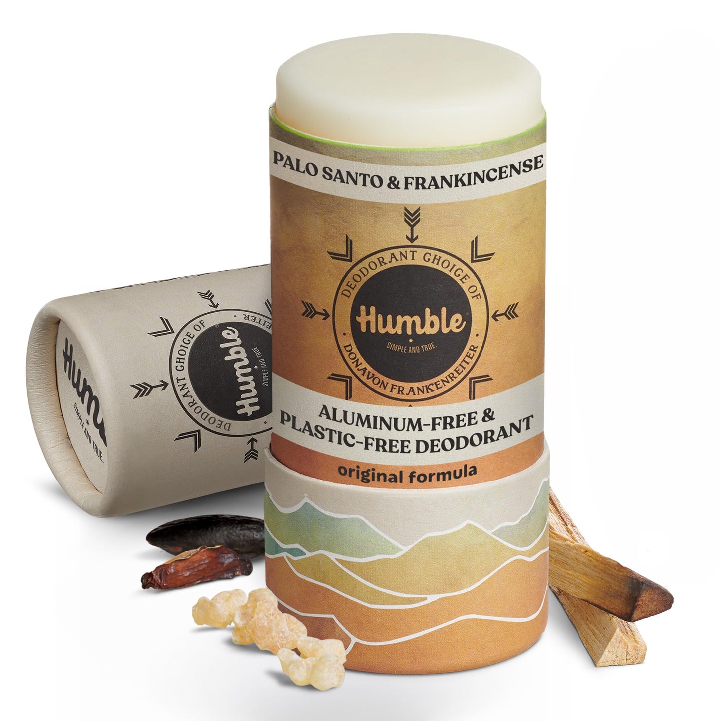 HUMBLE BRANDS Deodorant Stick, Palo Santo & Frankincense - Aluminum-Free Deodorant for Women & Men with Baking Soda, Essential Oils & Beeswax Beauty and Personal Care HUMBLE SIMPLE AND TRUE.
