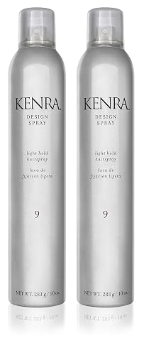 Kenra Professional Design Spray 9 | Light Hold Hairspray | Tames Frizz & Flyaways | Lightweight, Brushable Formula | All Hair Types | 10 oz (2-Pack) Beauty & Personal Care Kenra