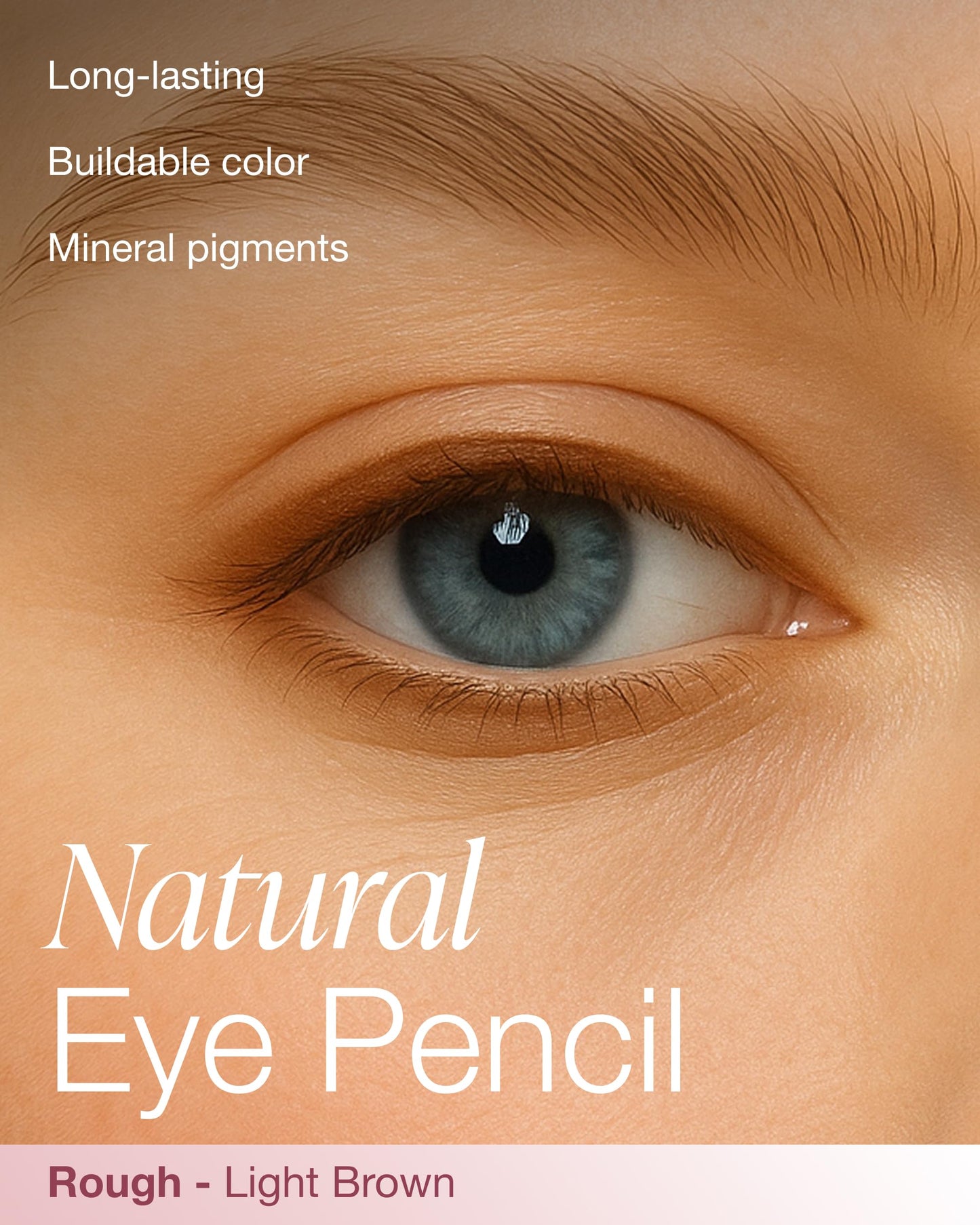 Mineral Fusion Eye Pencil (Light Brown - Rough) - Eyeliner with Soothing Chamomile, Meadowfoam & Vitamin E - Smooth & Long Lasting, Hypoallergenic Beauty & Personal Care Mineral Fusion