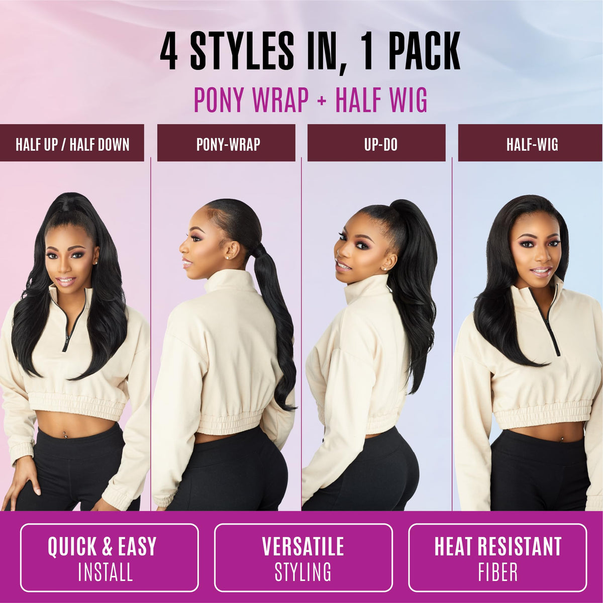 Sensationnel Instant Updown Halfwig Pony-Iud 1, T2/613