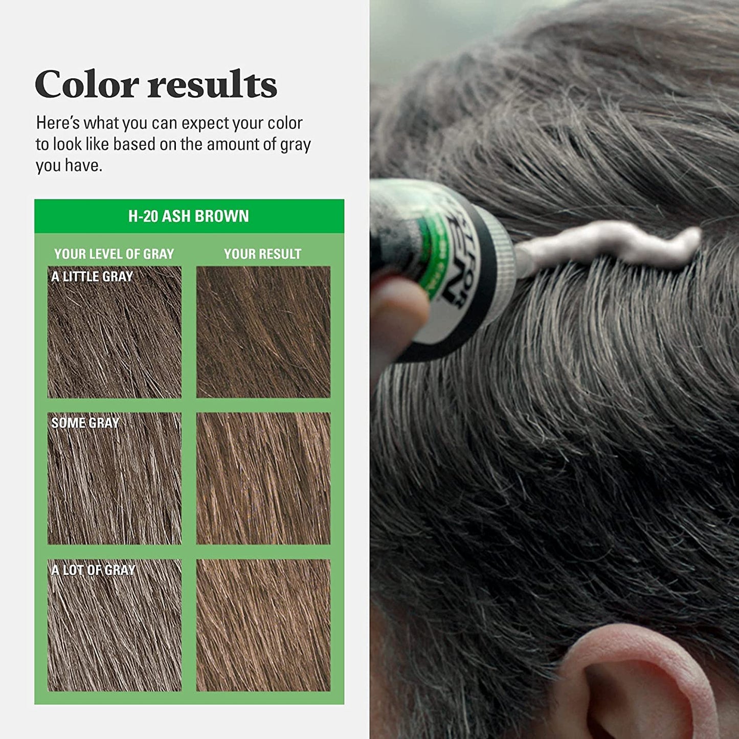 JUST FOR MEN Hair Color H-20 Ash Brown 1 Each (Pack of 5) Beauty & Personal Care Just for Men