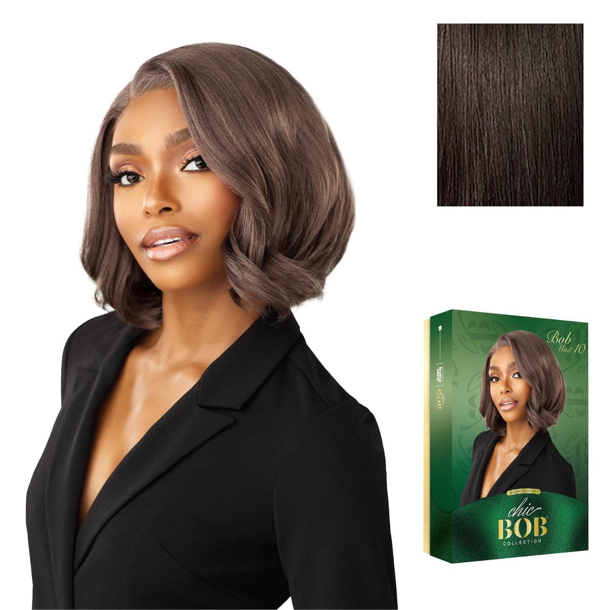 Sensationnel Chicbob Lace Frontwig-Bob Unit 10, 2 DARKBROWN