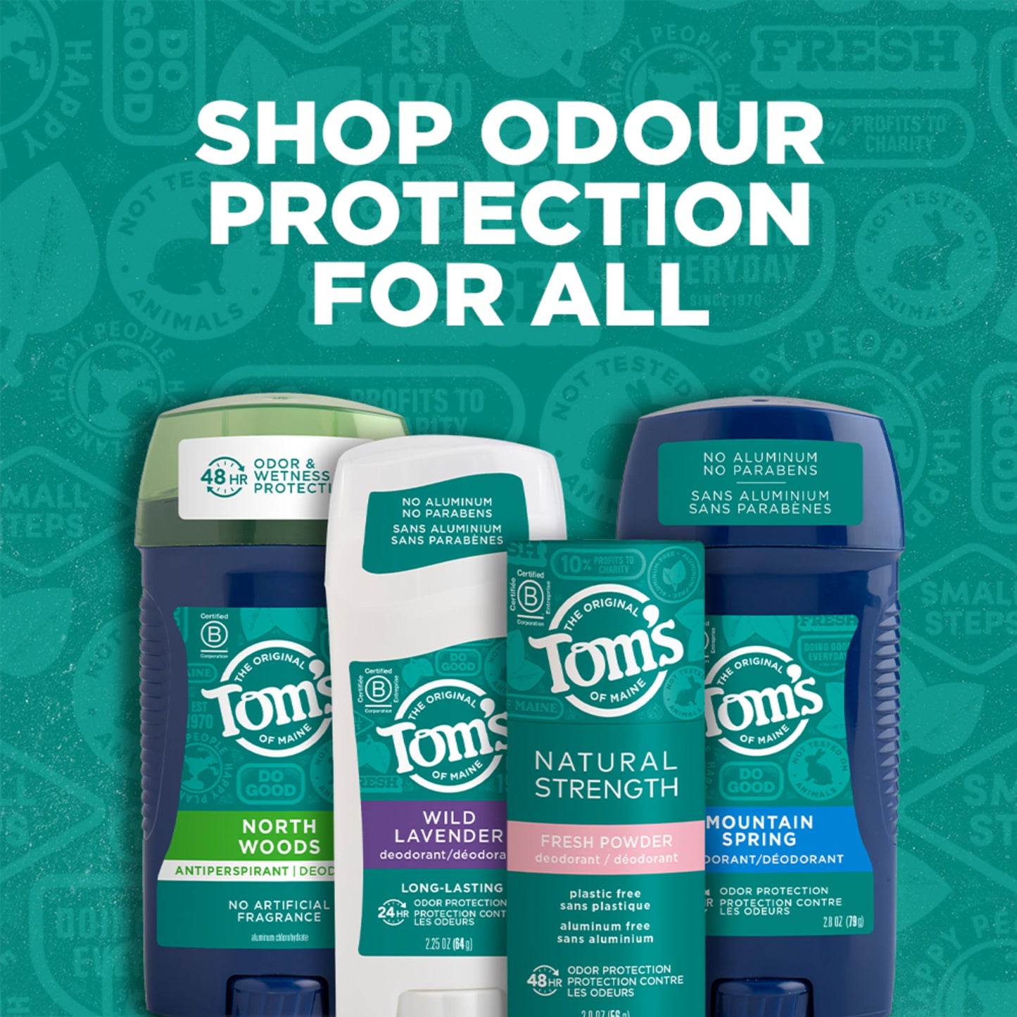 Tom's of Maine Long-Lasting Aluminum-Free Natural Deodorant for Men, North Woods, 2.8 oz. 3-Pack (Packaging May Vary) Beauty and Personal Care Tom's of Maine