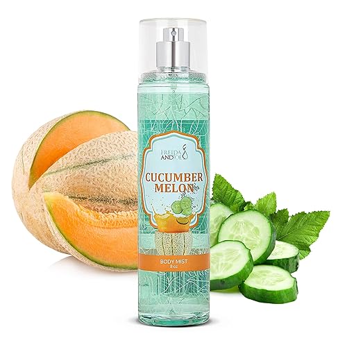 Cucumber Melon Fine Fragrance Body, Womens Perfume Fragrance Body Mist & Sprays, Women's Refreshing Scented Gifts & Presents 8 oz Fine Mist Spray Beauty & Personal Care Freida and Joe
