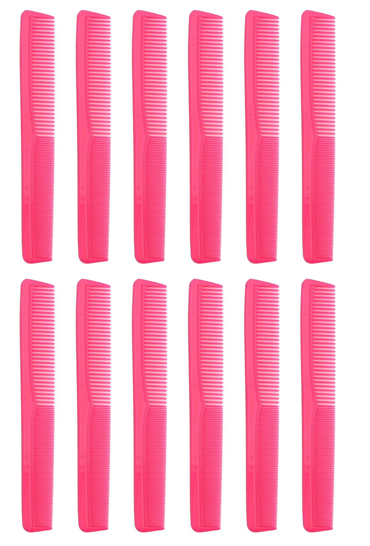7 inch All Purpose Hair Comb. Hair Cutting Combs. Barber’s & Hairstylist Combs. Neon Pink 1 DZ