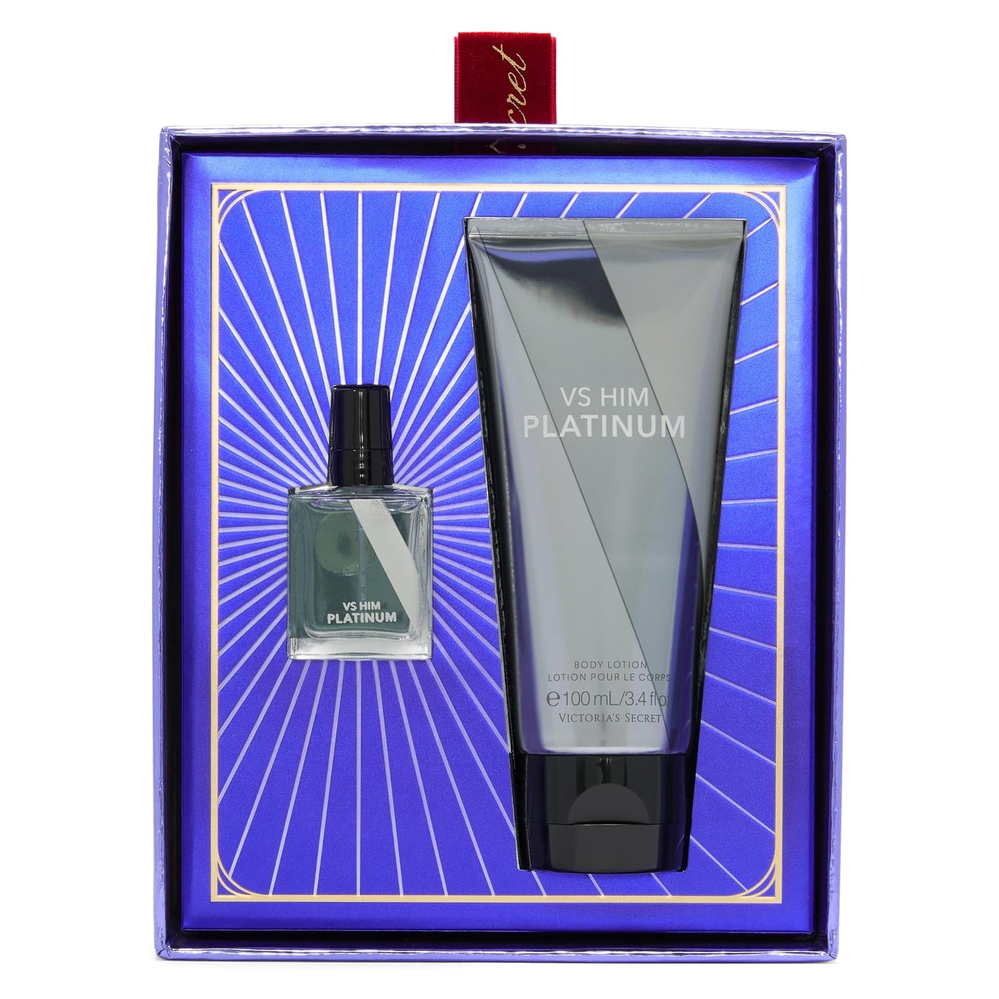 Victoria's Secret Platinum Mini Fragrance Duo Gift Set, Cologne & Travel Lotion Beauty & Personal Care Victoria's Secret