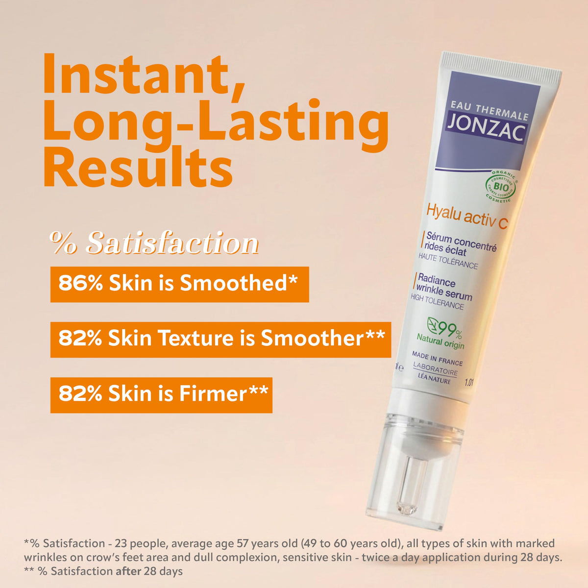 Eau Thermale Jonzac Vitamin C Face Serum, Anti-Wrinkle, 1.01 fl oz