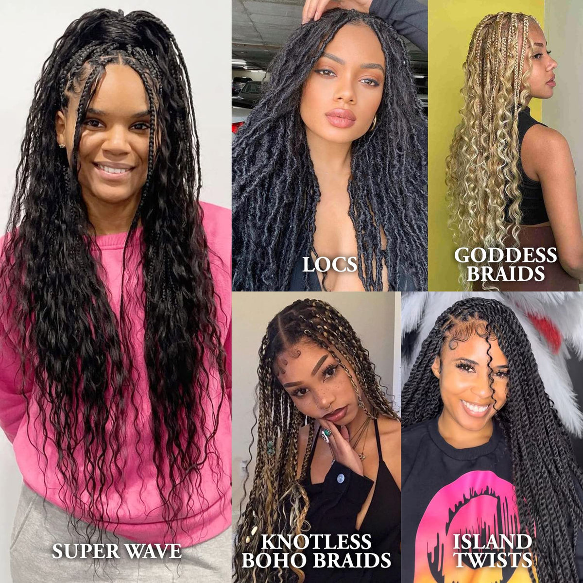 Janet Collection Human Hair Braids Deep Bulk (18"-24") (18 Inch, 1)