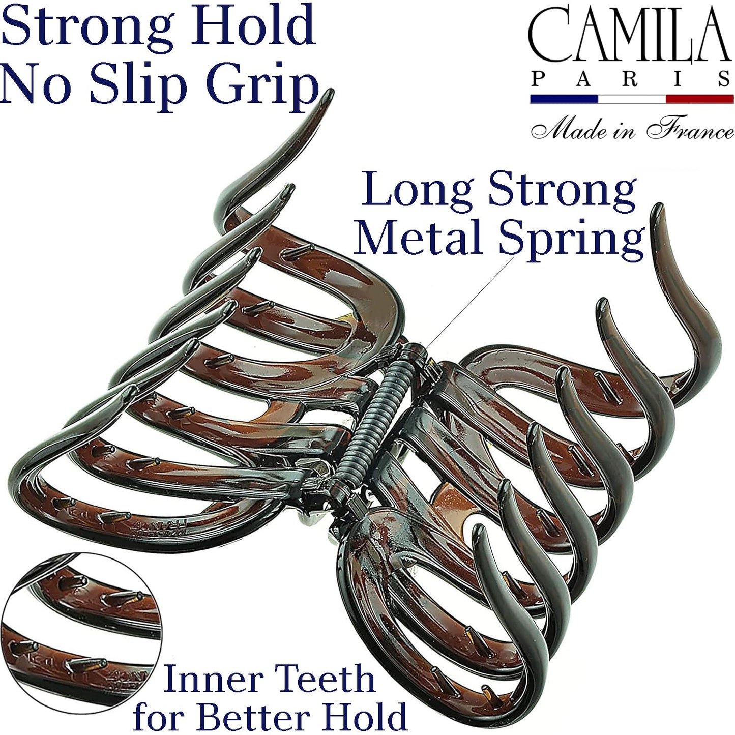 Camila Paris AD718 Octopus French Hair Clips for Women Thick Hair, Large Hair Clips for Thick Hair for Curly Wavy Long Hair, Strong No-Slip Grip Hair Beauty & Personal Care Camila