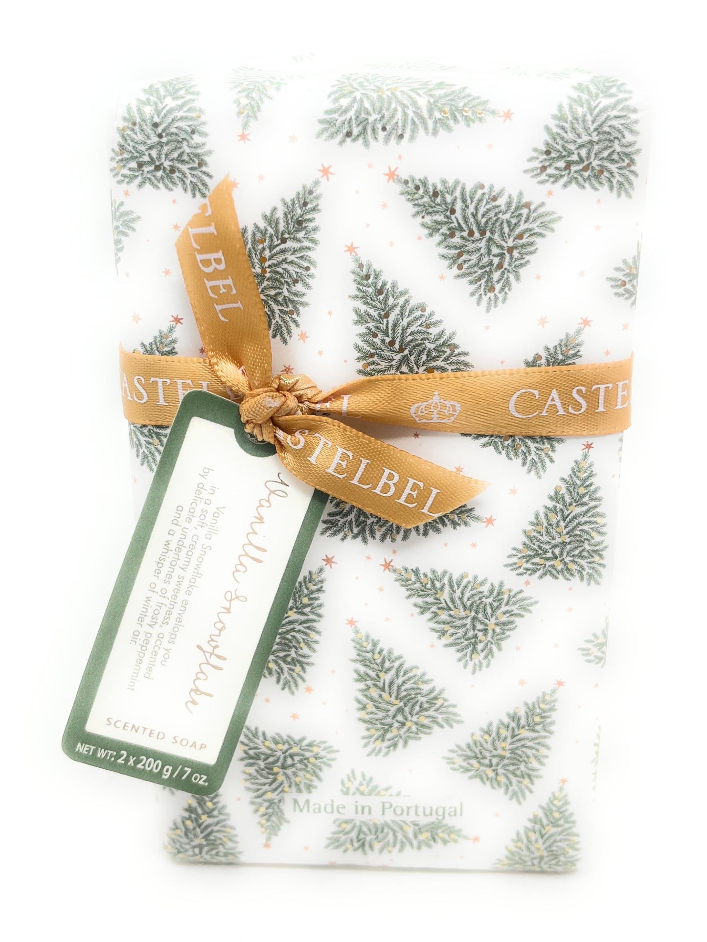 Castelbel Set of Vanilla Snowflake Fragranced Luxury Soap, (2) 7-Ounce Bars Beauty & Personal Care Castelbel