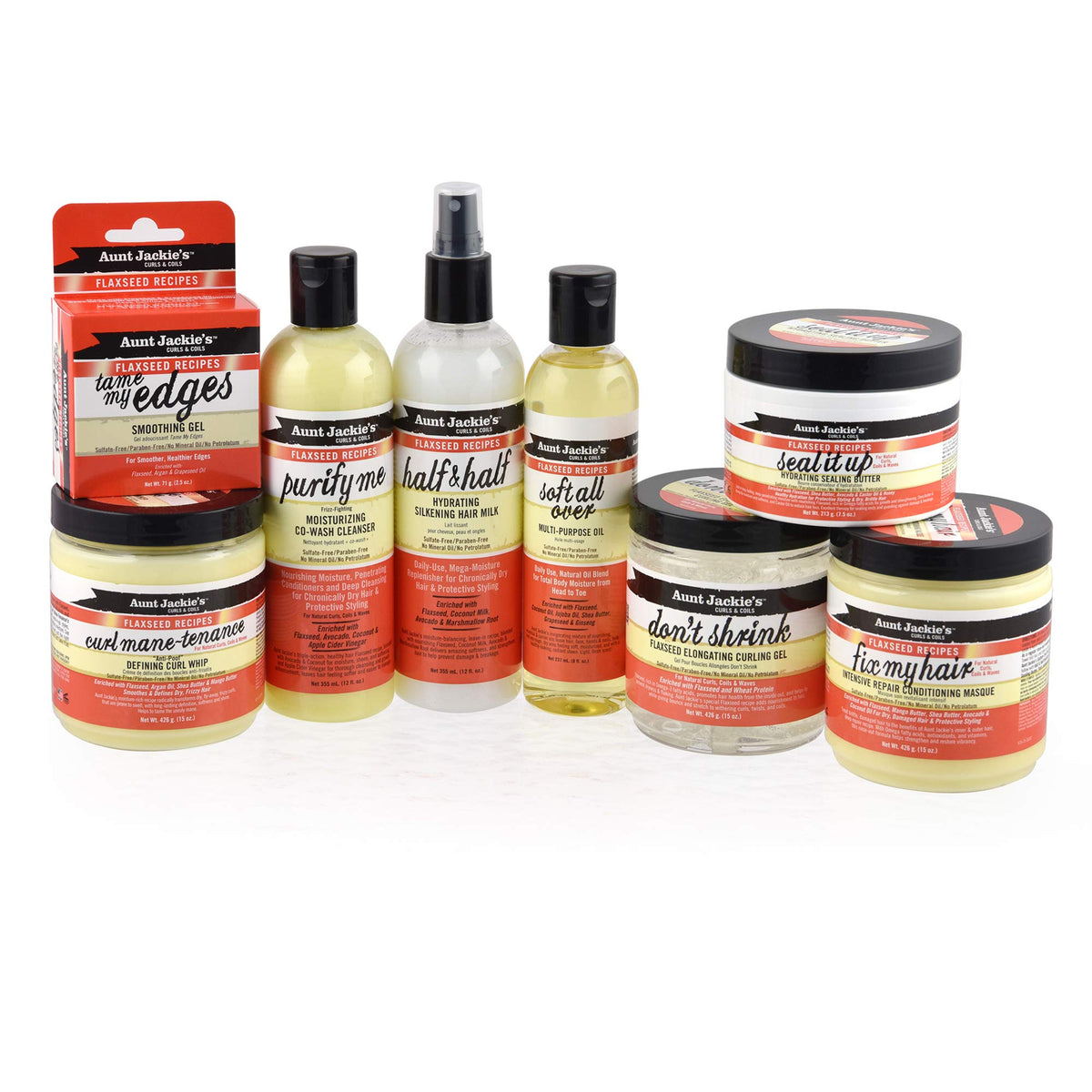 Aunt Jackie's Flaxseed Recipes Curl Mane-tenance, Lightwieght Anti-Poof Defining Curl Whip, Enriched with Flaxseed, Argan Oil and Shea Butter, Great Beauty & Personal Care Aunt Jackie's