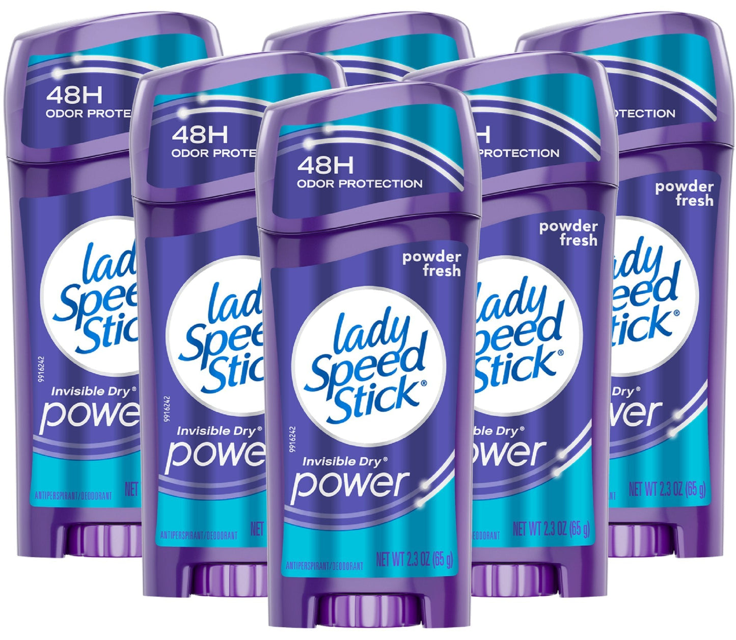Lady Speed Stick Invisible Dry Power Underarm Antiperspirant Deodorant for Women, Powder Fresh - 2.3 ounce (6 Pack) Beauty and Personal Care Lady Speed Stick