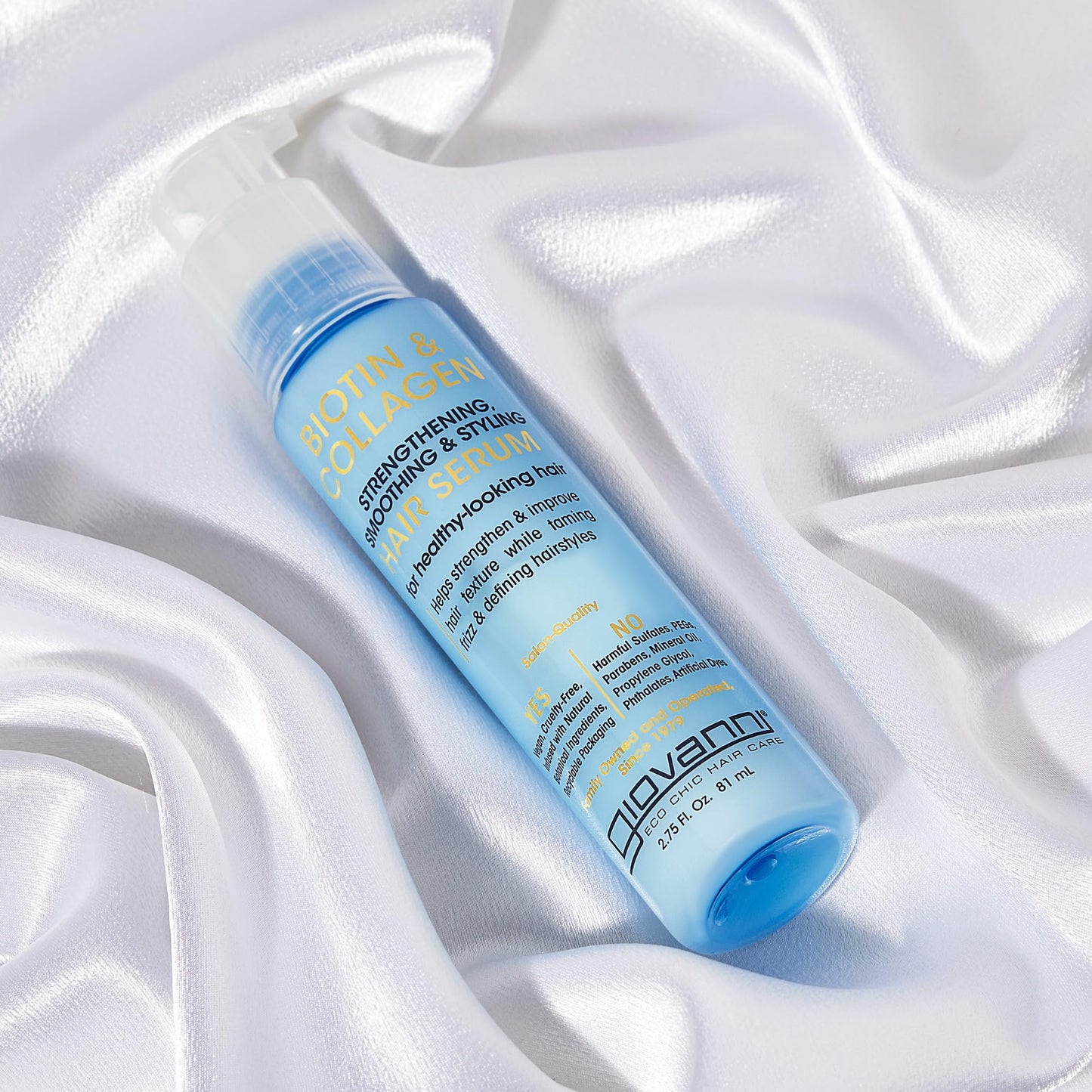 GIOVANNI Biotin & Collagen Hair Serum - Hair Strengthening, Smoothing & Styling, Vegan, Cruelty-Free, Infused with Natural Botanical Ingredients Beauty & Personal Care GIOVANNI