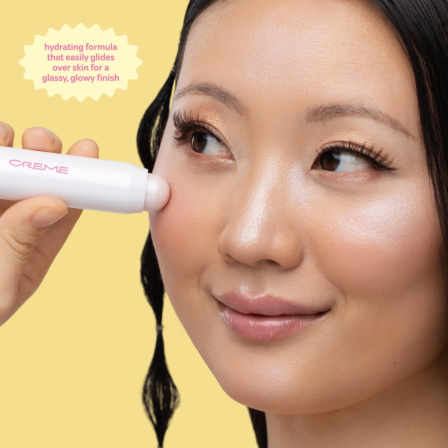 The Crème Shop Aura Glow Stick Highlighter, Korean Makeup, Glowy Jumbo Stick for Radiant, Luminous Skin, Glass Skin- Holo Haze Beauty & Personal Care The Crème Shop