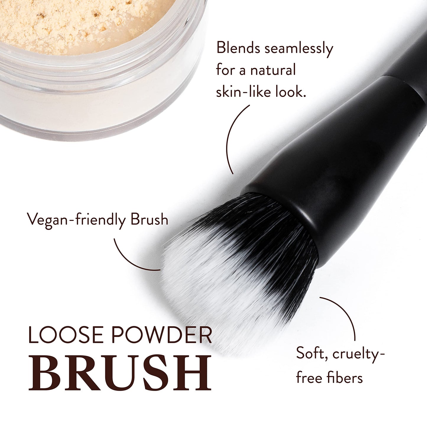 Mented Cosmetics Soft Synthetic Makeup Brushes, Blush, Concealer, Powder & Primer, Densely Packed Blending Brush for Face Makeup, Ideal for Women Beauty & Personal Care Mented