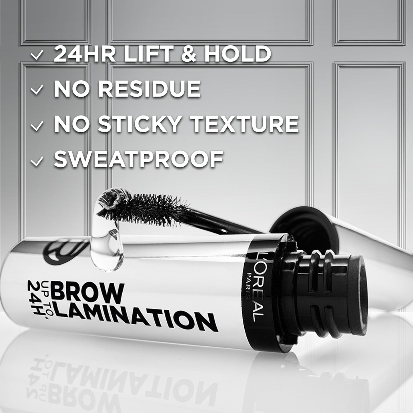 L'Oreal Paris Infallible Up To 24H Wear Brow Lamination, Water-Resistant Longwear Eyebrow Gel Make Up, Clear/Transparent, 0.16 Fl Oz Beauty & Personal Care L'Oreal Paris