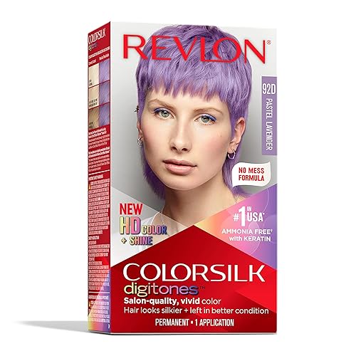 Revlon ColorSilk Digitones Permanent Hair Color with Keratin, 92D Pastel Lavender, 1 Count Beauty & Personal Care REVLON