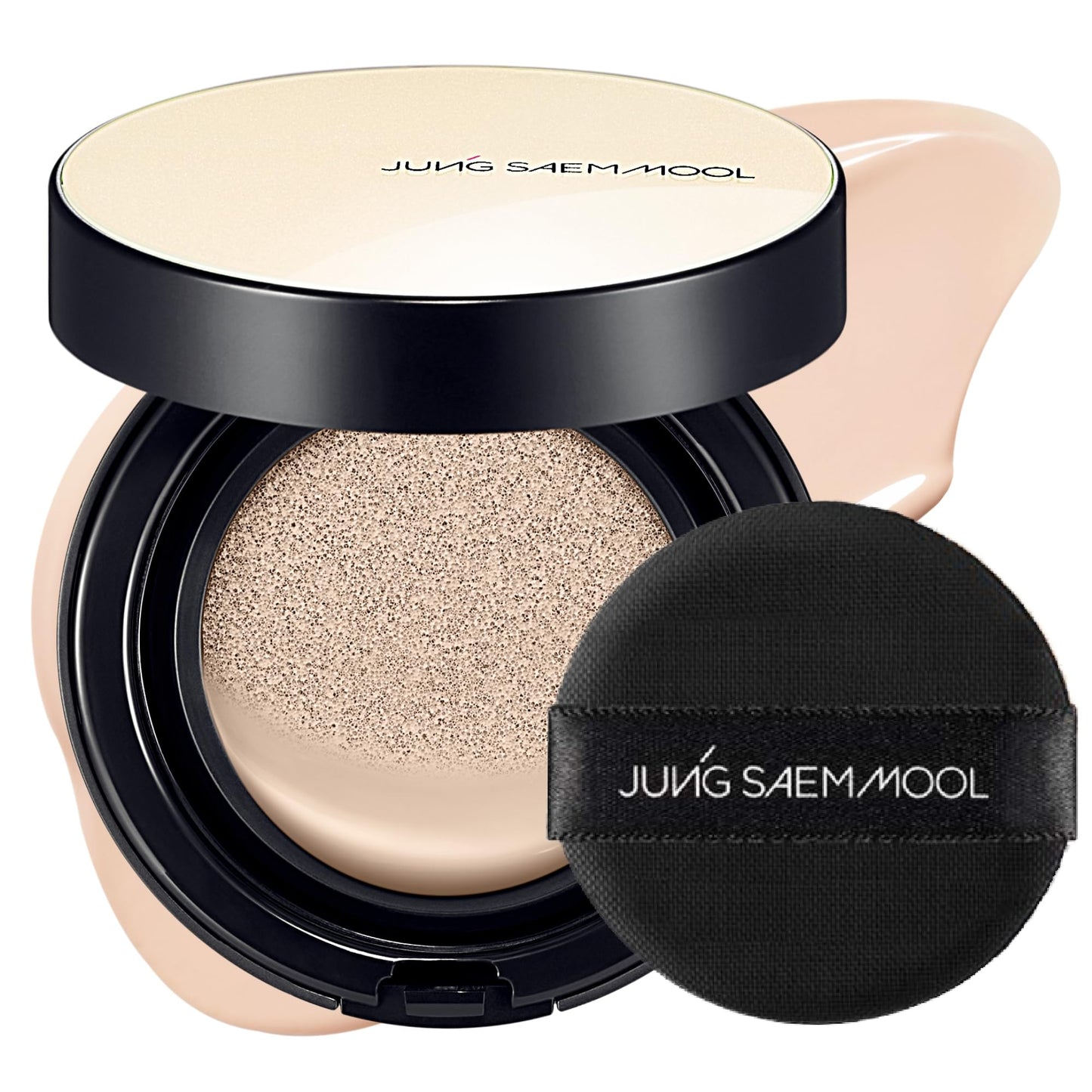 JUNG SAEM MOOL Essential Skin Nuder Cushion | Natural Finish, Buildable Coverage Cushion Foundation by Korean Makeup Artist (Refill Not Included, 0.49 Beauty and Personal Care JUNG SAEM MOOL Default Title