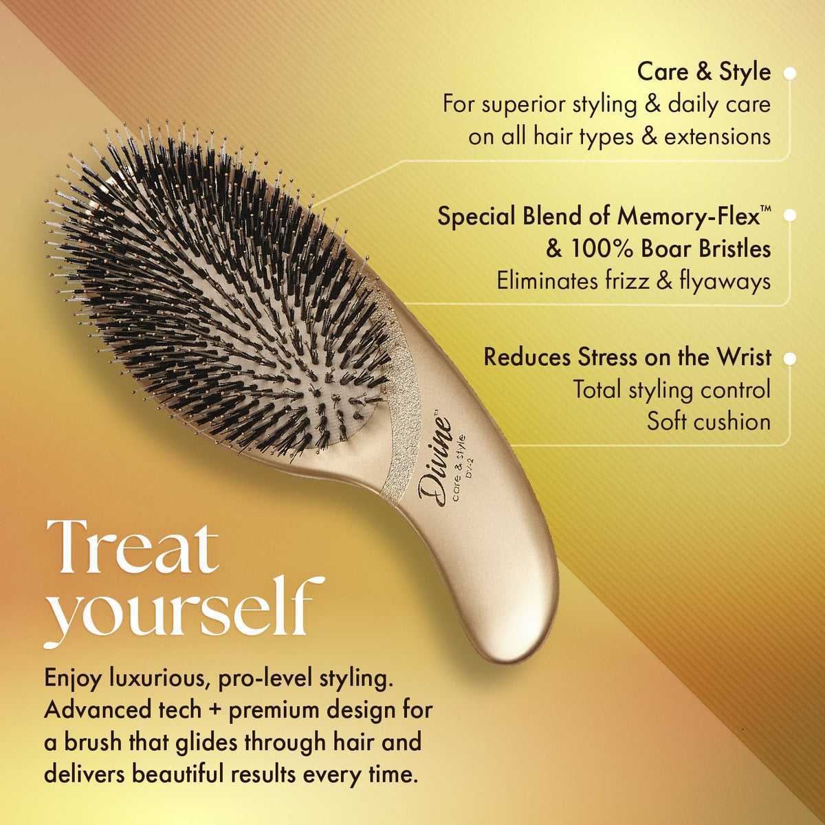 Olivia Garden Divine Revolutionary Ergonomic Design Hair Brush Beauty & Personal Care Olivia Garden