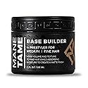MANE TAME Base Builder 2oz - Prestyling Hair Balm for Medium - Fine Hair, Adds Volume + Texture with a Matte Natural Finish Beauty & Personal Care Mane Tame Professional Men's Grooming