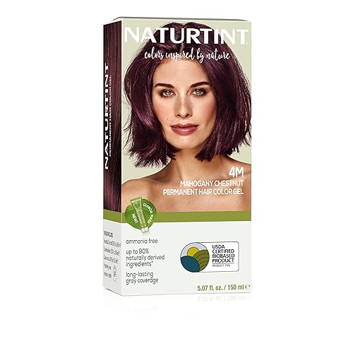 Naturtint 4M Mahogany Chestnut Permanent Hair Color (Pack of 1), Ammonia Free, Vegan, Cruelty Free, up to 100% Gray Coverage, Long Lasting Results Beauty & Personal Care Naturtint