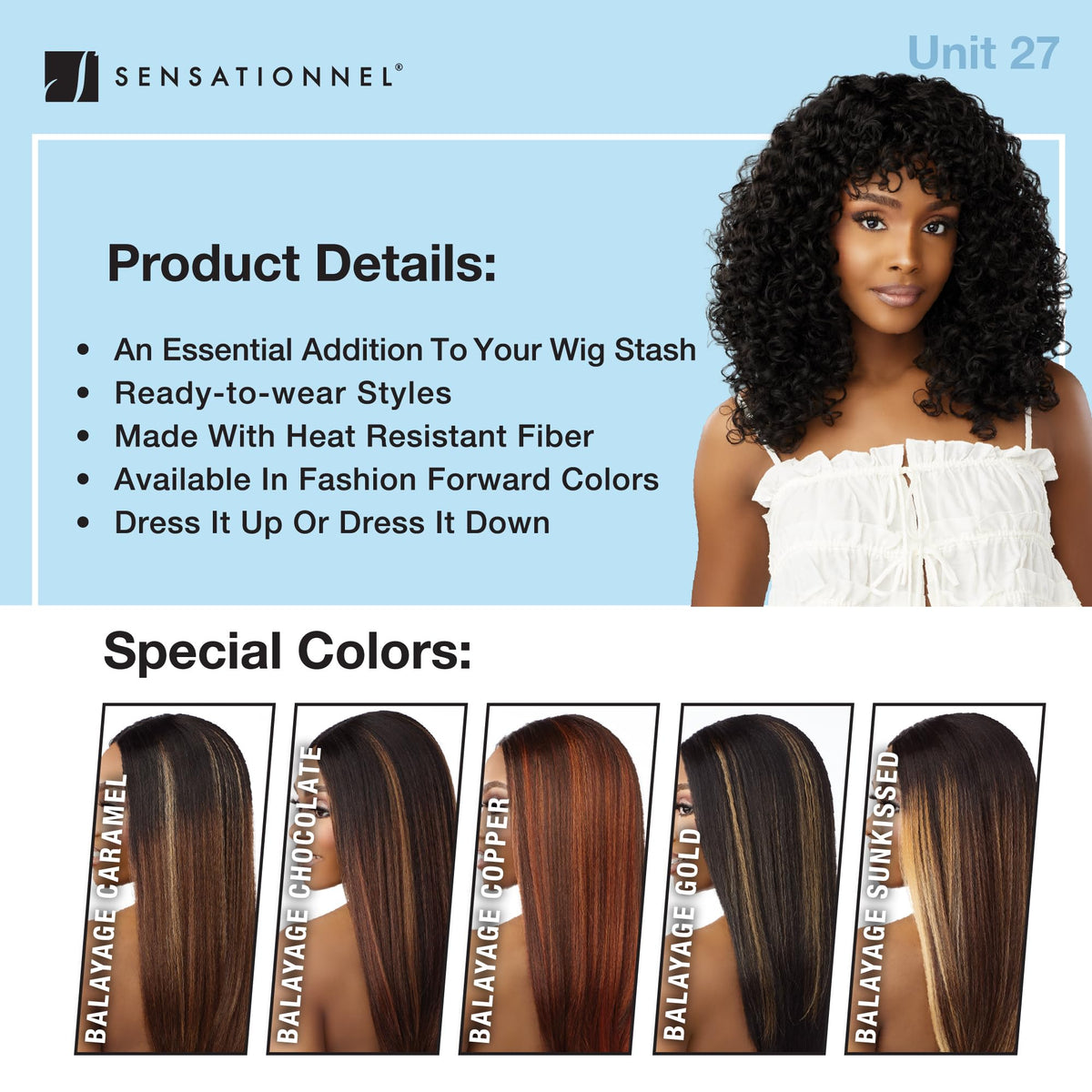Sensationnel Dashly Wig-Unit 27, 1 JETBLACK